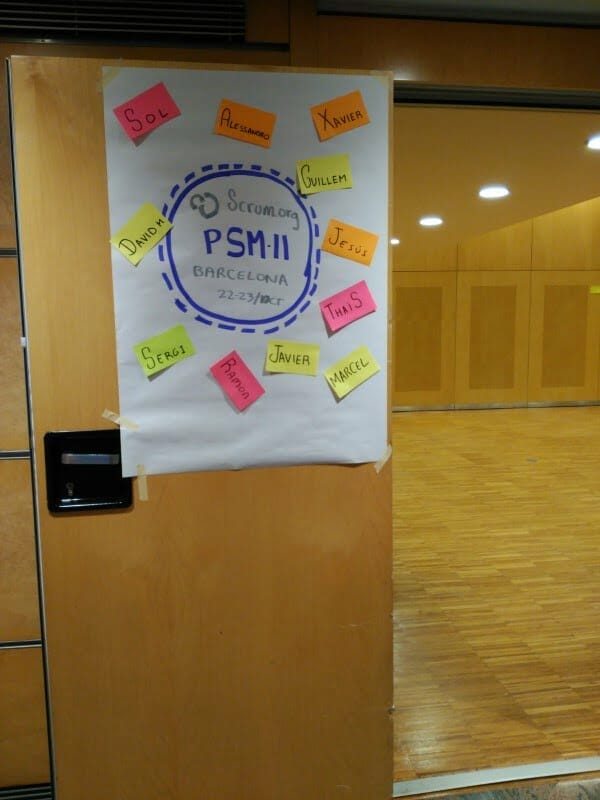 Asistentes al curso Professional Scrum Master II