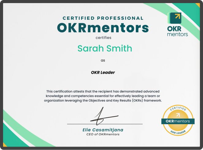 Certificado OKR Leader
